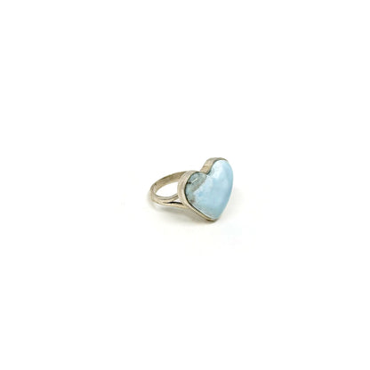 Larimar Heart Ring