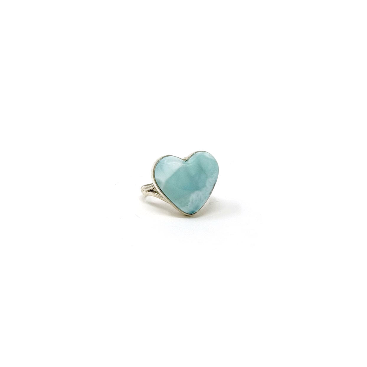 Larimar Heart Ring