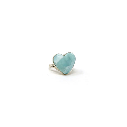 Larimar Heart Ring