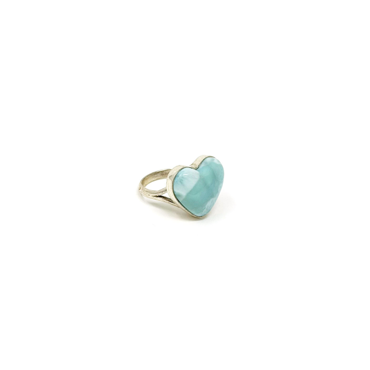 Larimar Heart Ring
