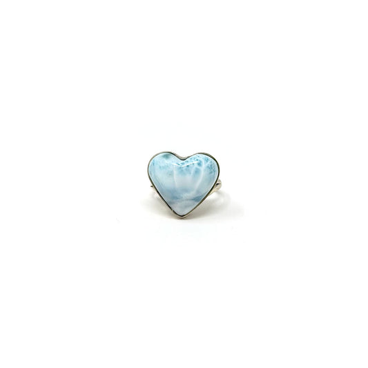 Larimar Heart Ring