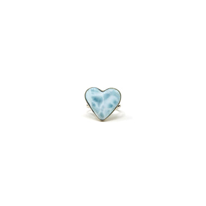 Larimar Heart Ring
