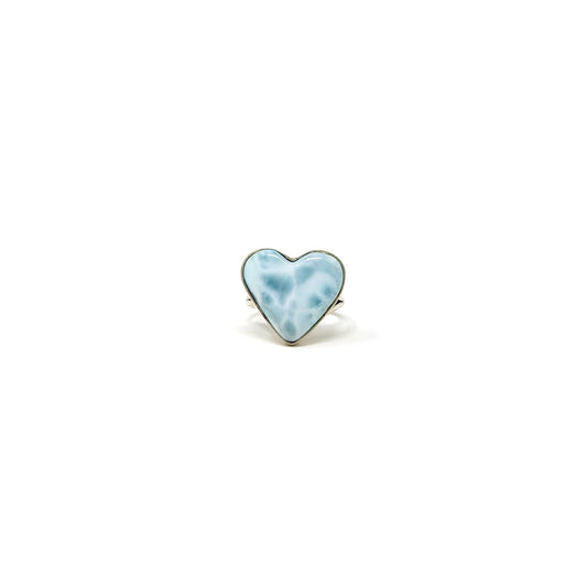 Larimar Heart Ring