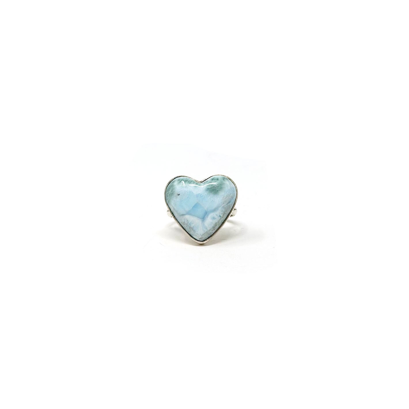 Larimar Heart Ring