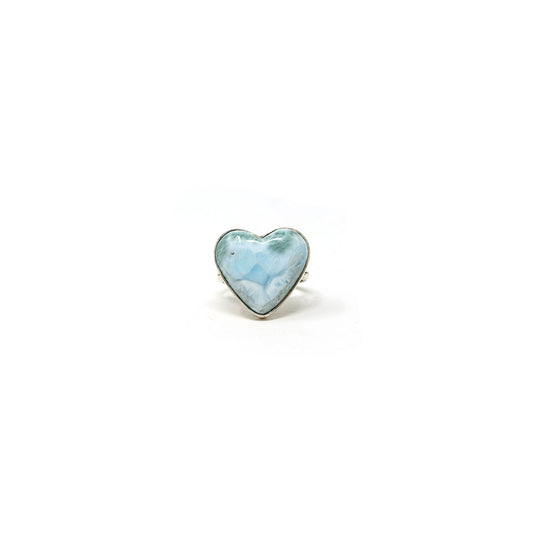 Larimar Heart Ring
