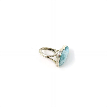 Larimar Heart Ring