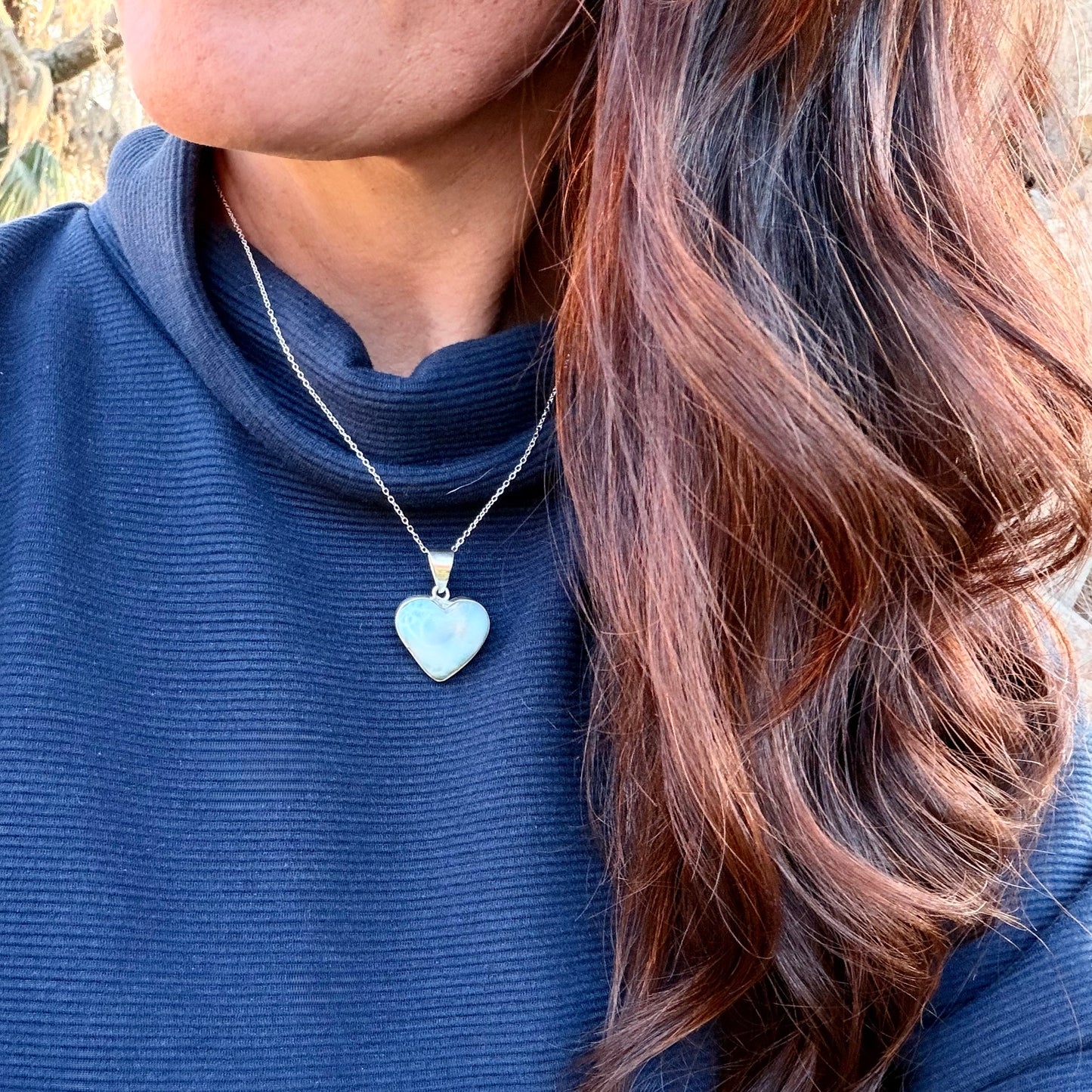 Larimar Heart Pendant
