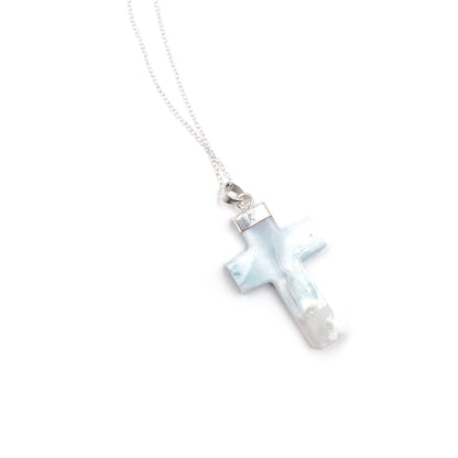 Larimar Cross Pendant