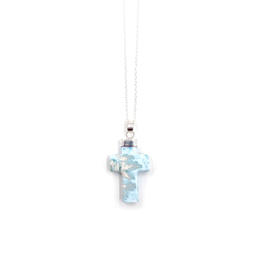 Larimar Cross Pendant