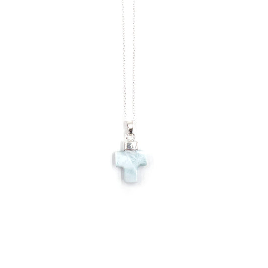 Larimar Cross Pendant