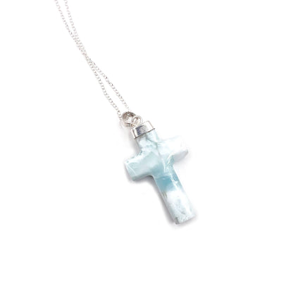 Larimar Cross Pendant