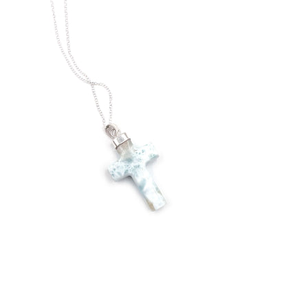 Larimar Cross Pendant