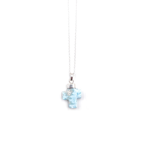 Larimar Cross Pendant
