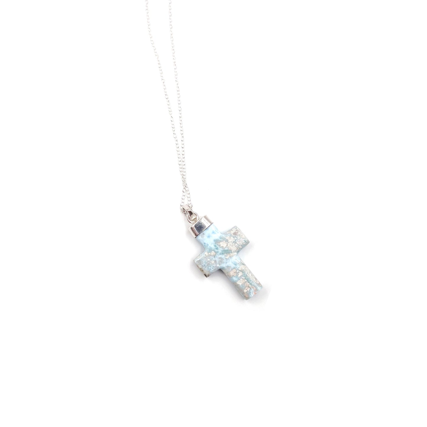 Larimar Cross Pendant