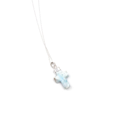 Larimar Cross Pendant