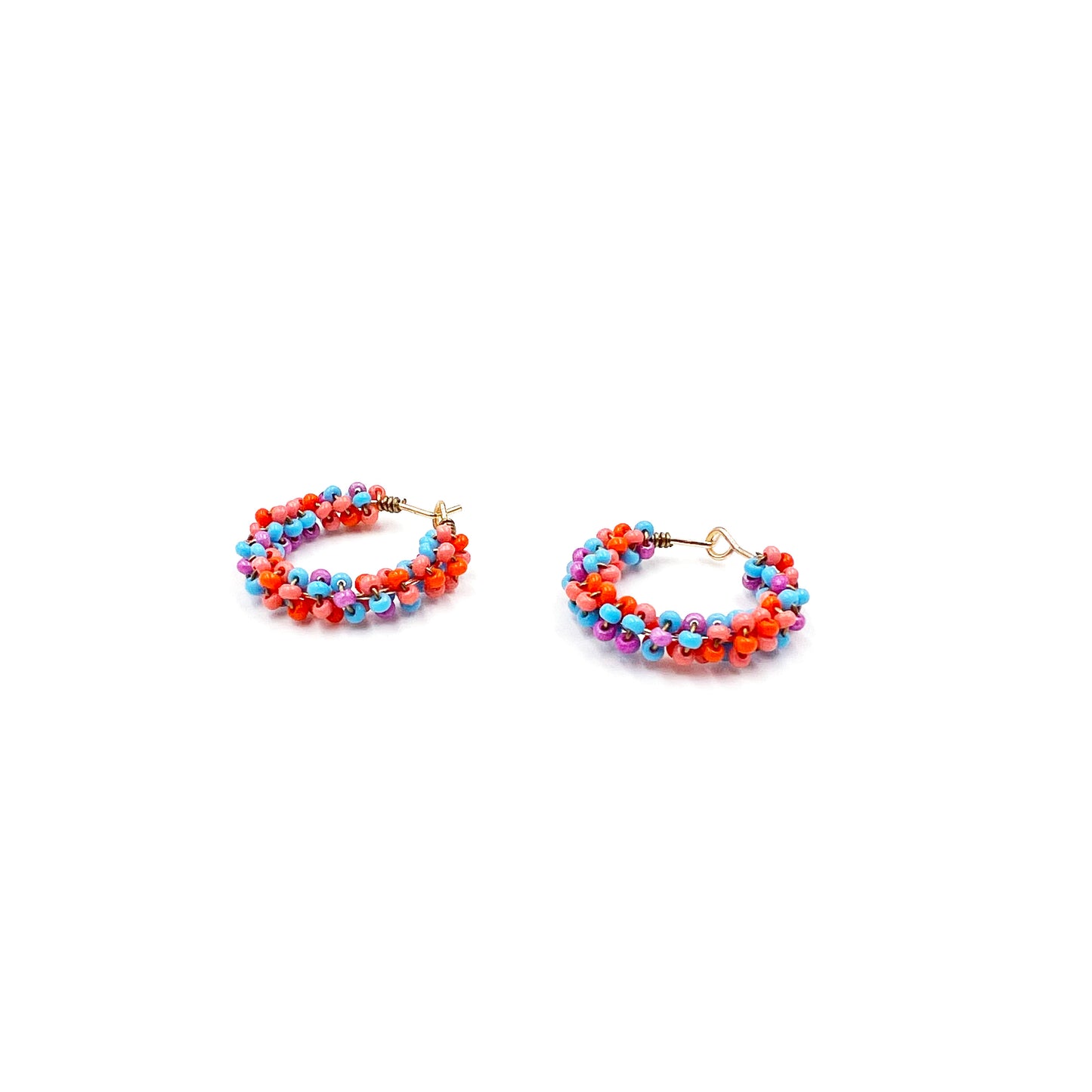 Beaded Beauty Mini Hoops