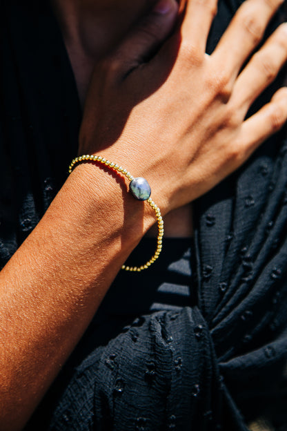 Freshwater Pearl Gold Bracelet