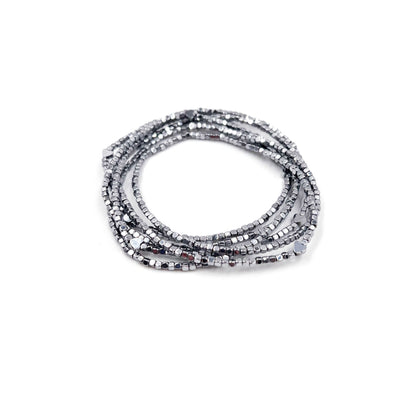 Corazon Silver Wrap Necklace