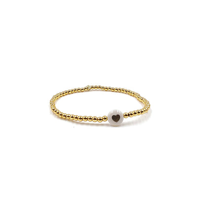 Peace + Love Gold Bracelet